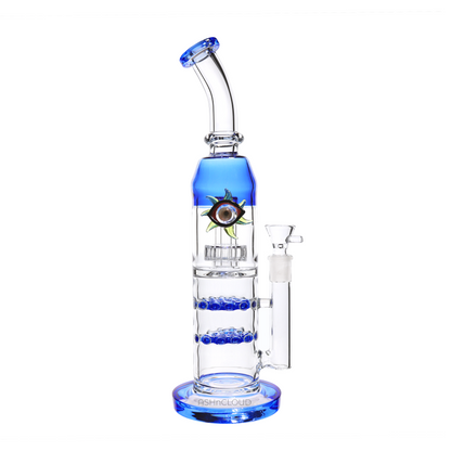 14 in - Eye Monster Double Honeycomb Bong