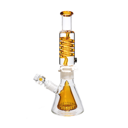 13 in - Glycerin Twister Glass Beaker Bong