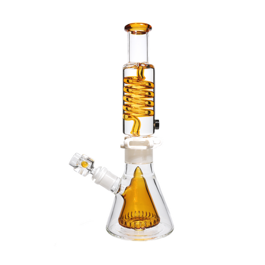 13 in - Glycerin Twister Glass Beaker Bong