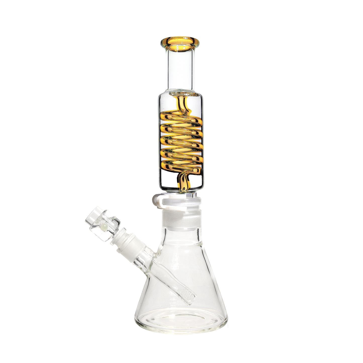 13 in - Glycerin Twister Glass Beaker Bong Clear