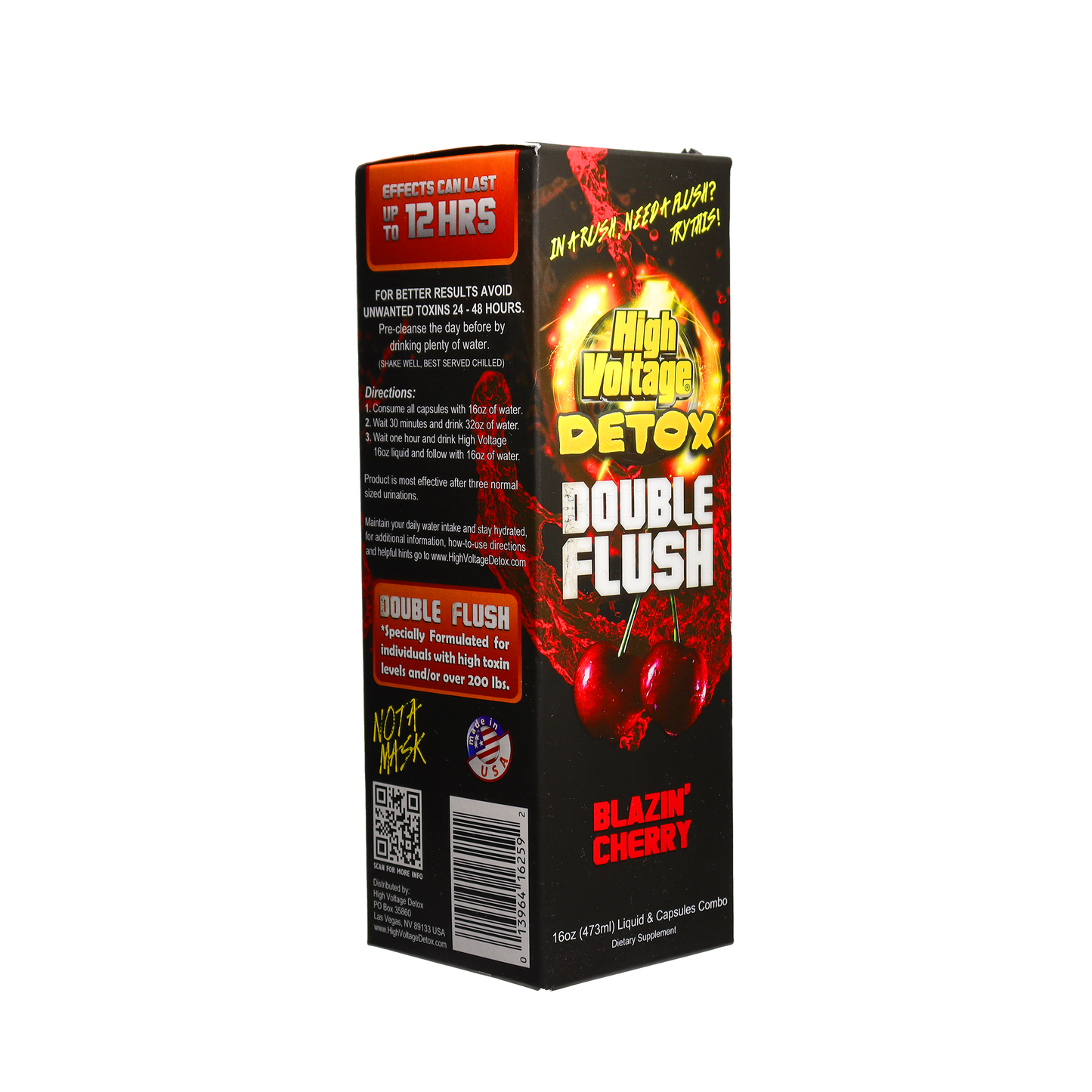 16 fl.oz - High Voltage Detox Double Flush Cherry