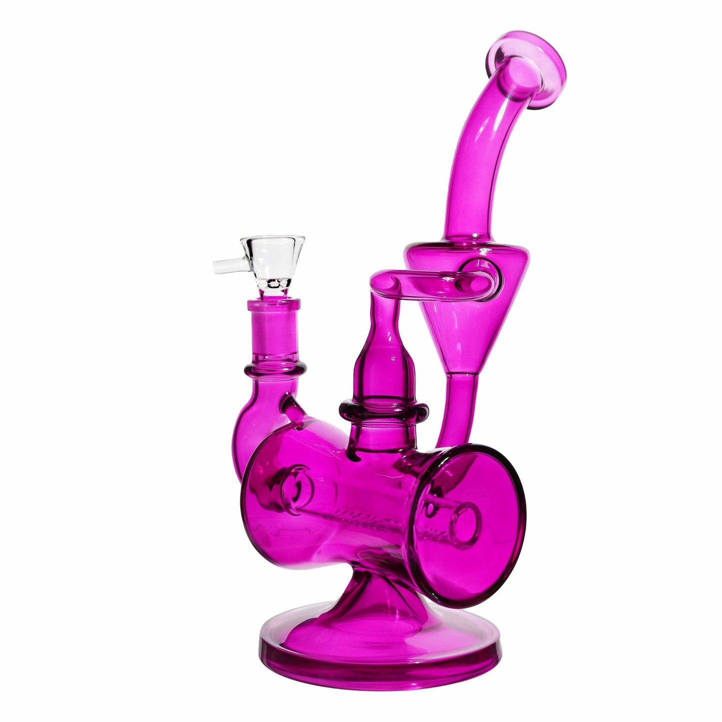 10 in - Fancy Inline Recycler Glass