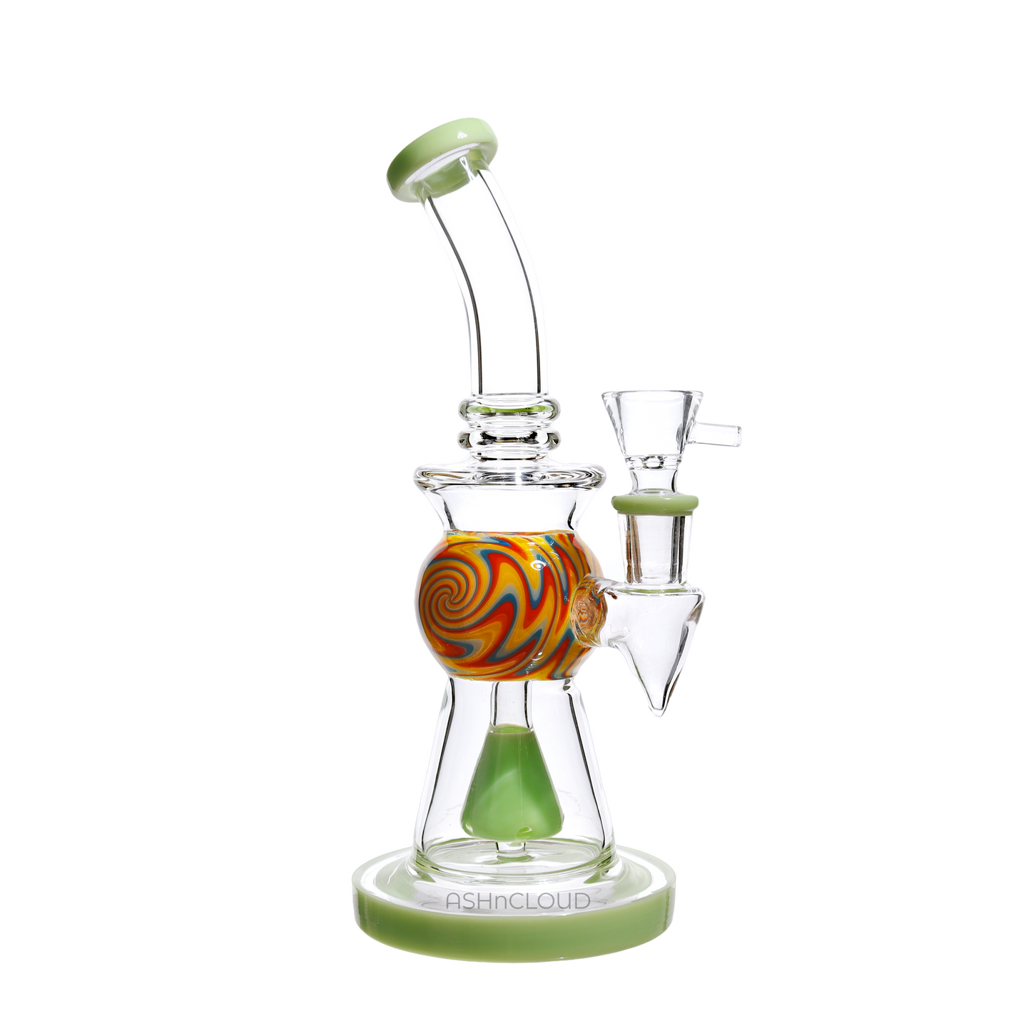 9 in - Wig Wag Ball Center Glass Bong