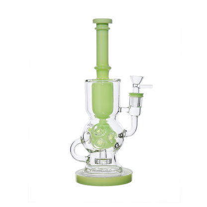 11 in - Slime Colors Straight Neck Glass Bong