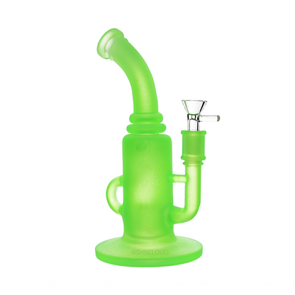 10 in - Neon Matte Glow in the Dark Glass Recycler