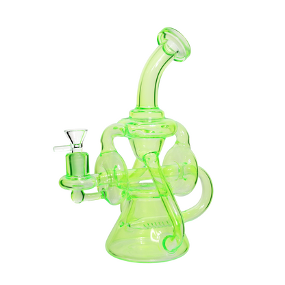 11 in - Colorful Multivalves Glass Recycler