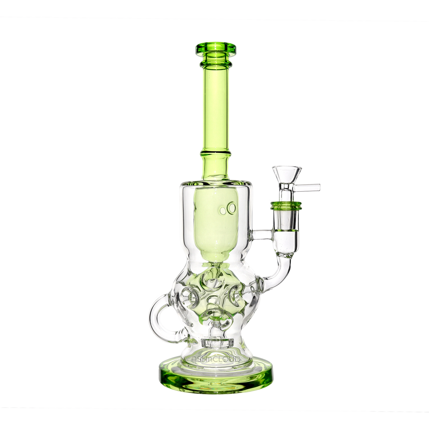 11 in - Slime Colors Straight Neck Glass Bong