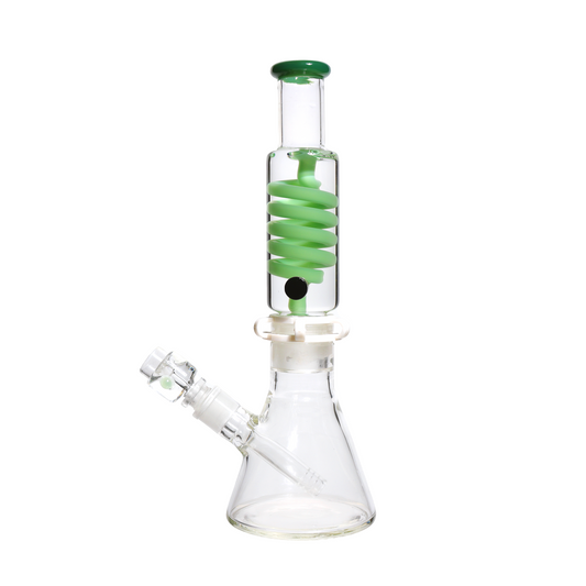 13 in - Glycerin Twister Glass Beaker Bong Clear