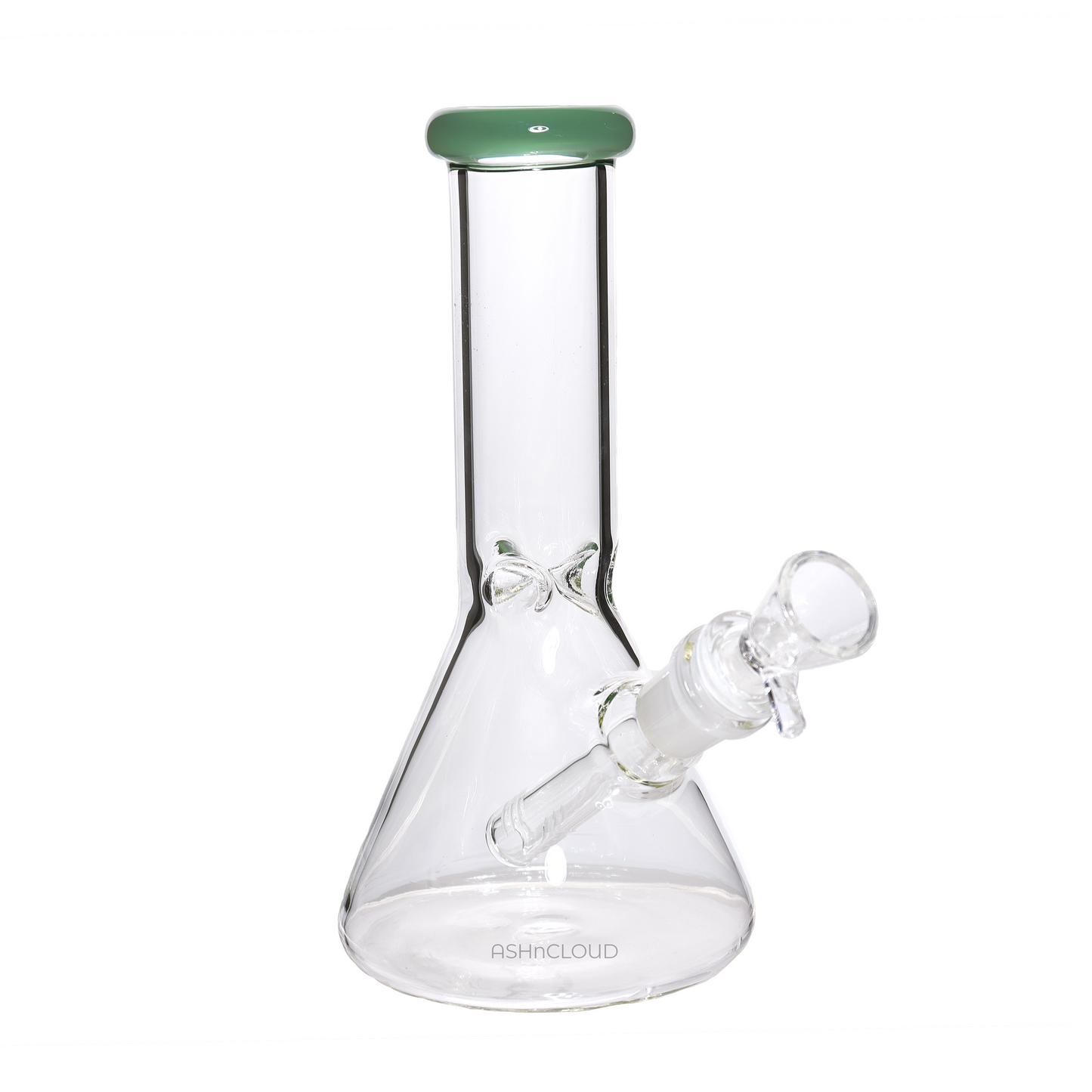 8 in - Clear Glass One-Tone Mini Bong