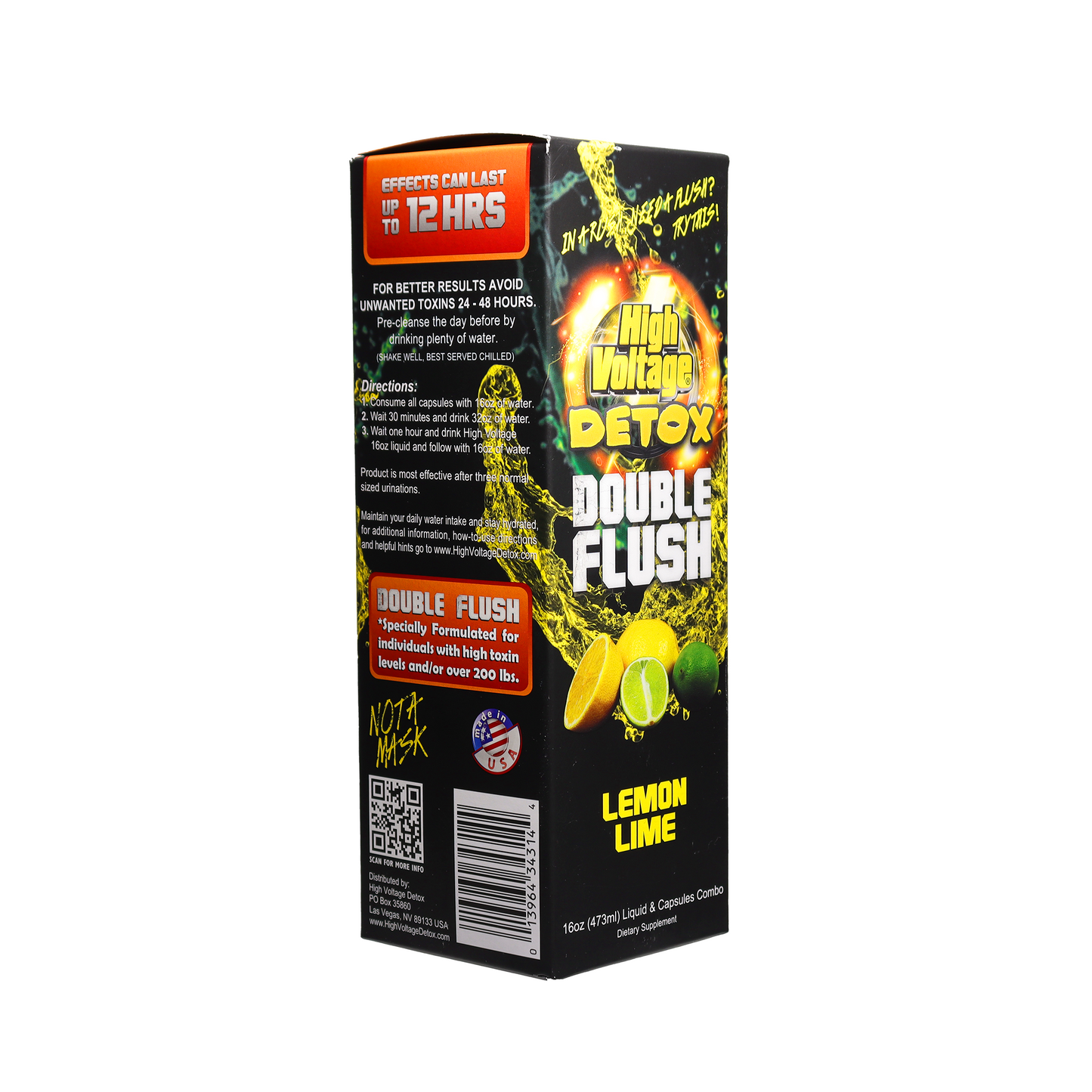 16 fl.oz - High Voltage Detox Double Flush Lemon