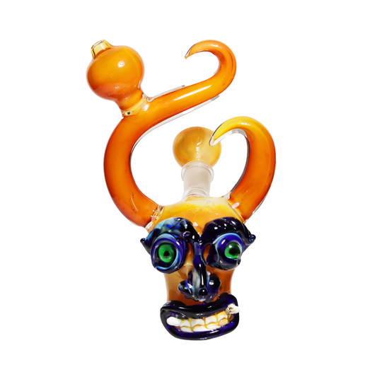 7 in -Monster Devil Head Fancy Bubbler