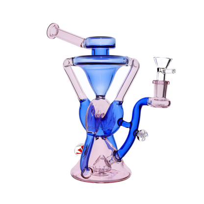 9 in - Super Fancy Multicolor Glass Recycler