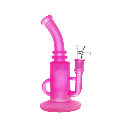 10 in - Neon Matte Glow in the Dark Glass Recycler