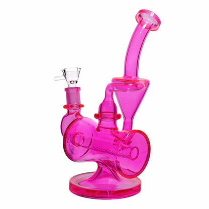 10 in - Fancy Inline Recycler Glass