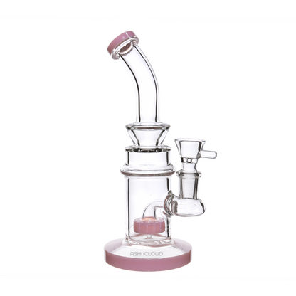 8 in - Mini Glass Bong Slime Colors Perc