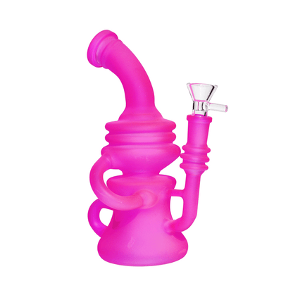 8 in - Glow in the Dark Glass Recycler