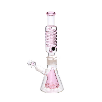 13 in - Glycerin Twister Glass Beaker Bong