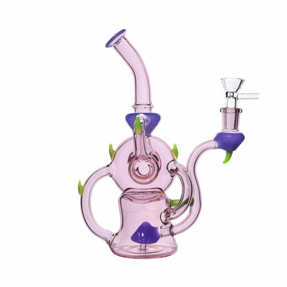 10 in - Deluxe Colorful Monster Recycler Glass