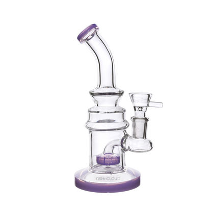 8 in - Mini Glass Bong Slime Colors Perc