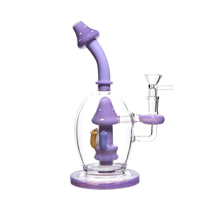 9 in - Capsule Mushroom Glass Bong