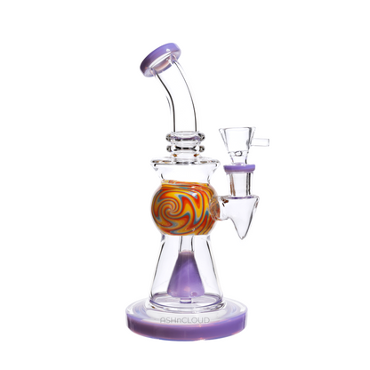 9 in - Wig Wag Ball Center Glass Bong