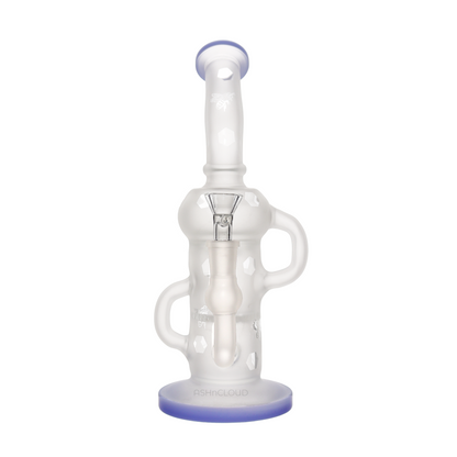 11 in - Frozen Curvy Castle Glass Bong