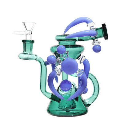 7 in - Super Exotic Multicolor Glass Recycler