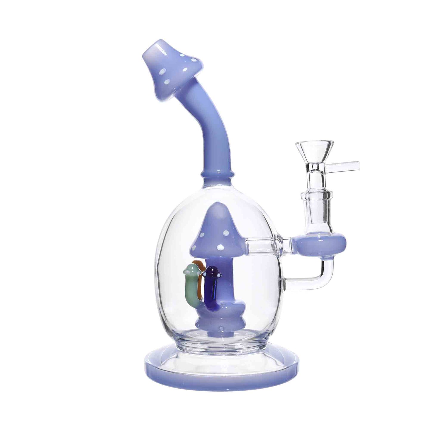 9 in - Capsule Mushroom Glass Bong