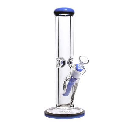 12 in - Clear Two-Tone Thick Straight Bong 9 mm