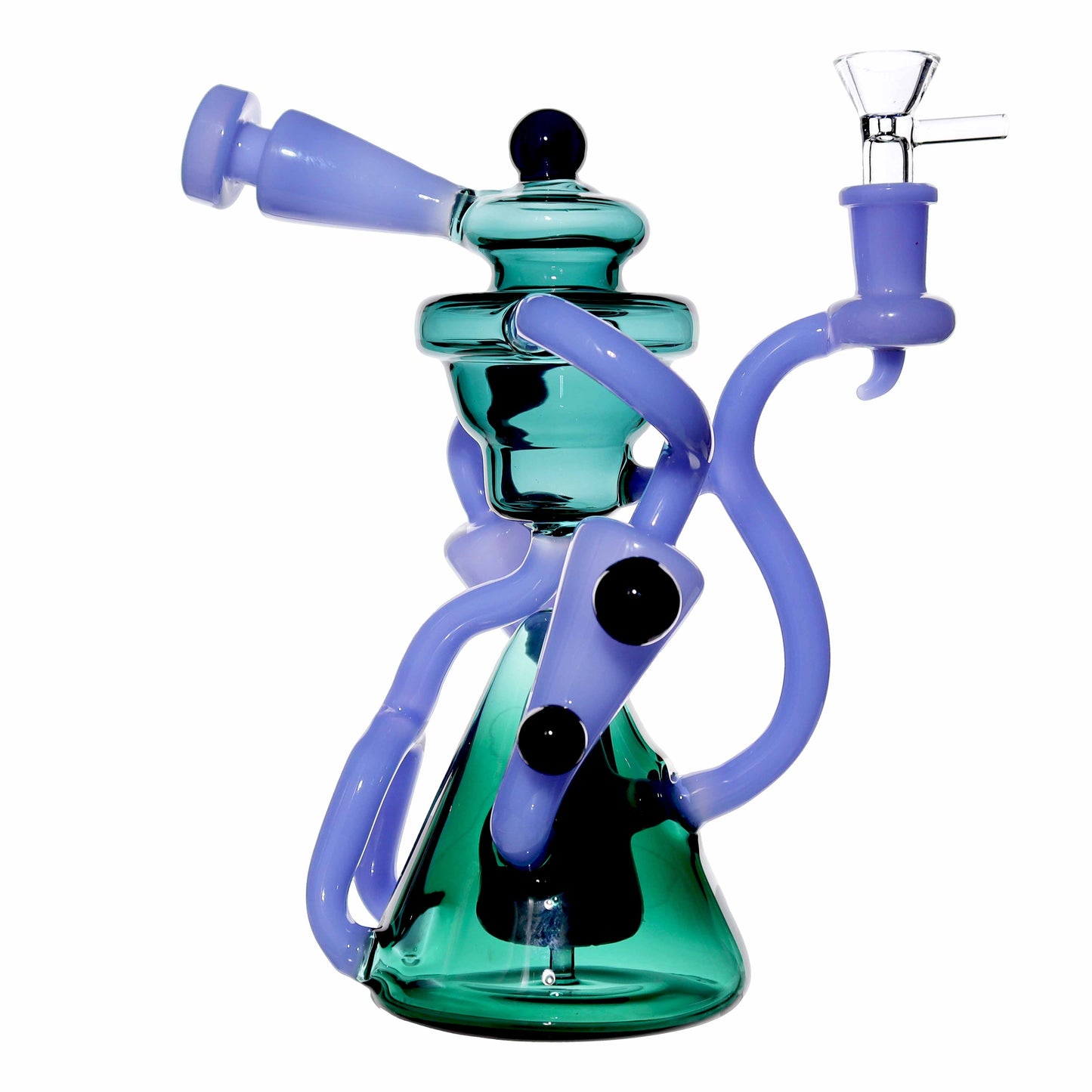 10 in - Exotic Multicolor Glass Recycler