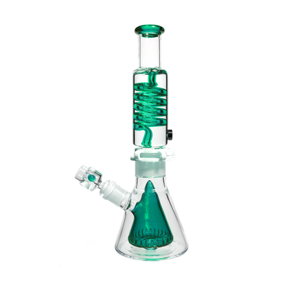 13 in - Glycerin Twister Glass Beaker Bong