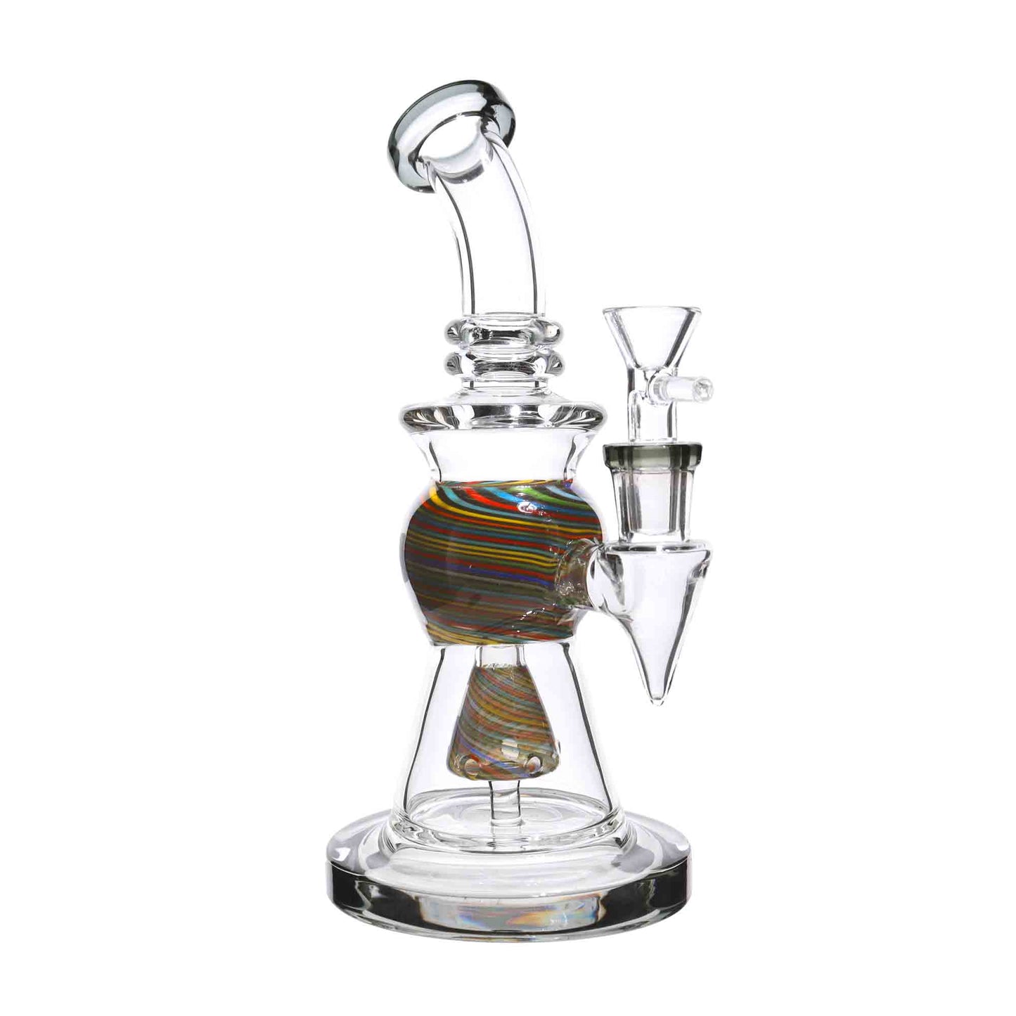 9 in - Ball Wig Wag Curvy Glass Bong