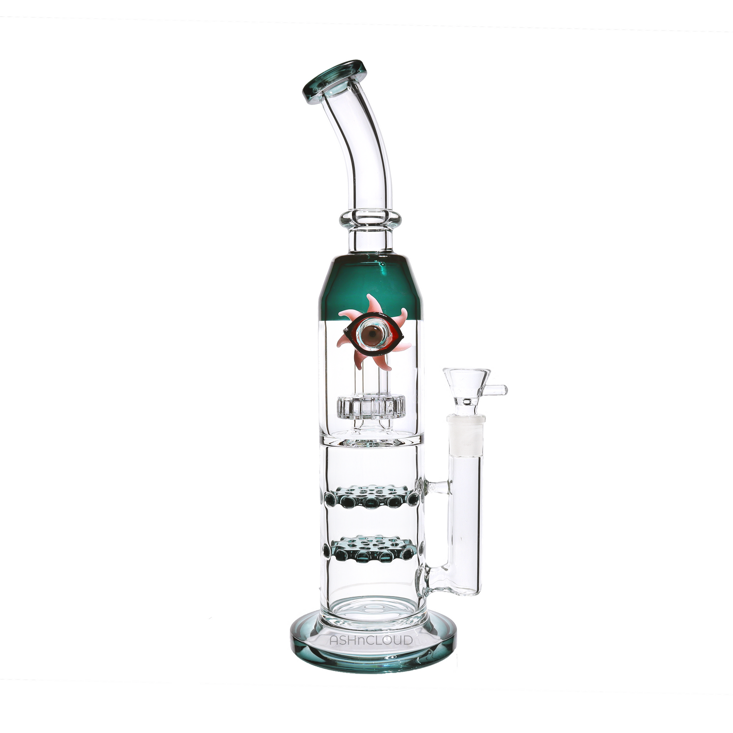 14 in - Eye Monster Double Honeycomb Bong