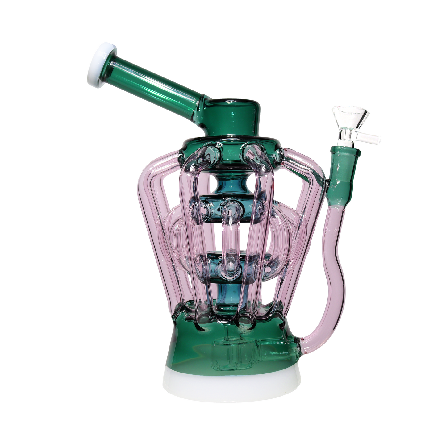 9 in - Colorfull Glass Recycler 16 valves