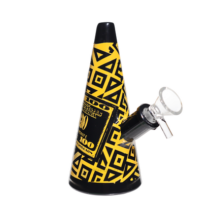 6 in - Cone Shape Mini Glass Bong